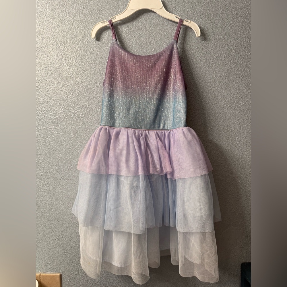 Sparkling Pastel girl Dress size 10/12 cat and jack